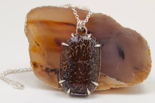 Dinosaur Bone Cabochon Pendant