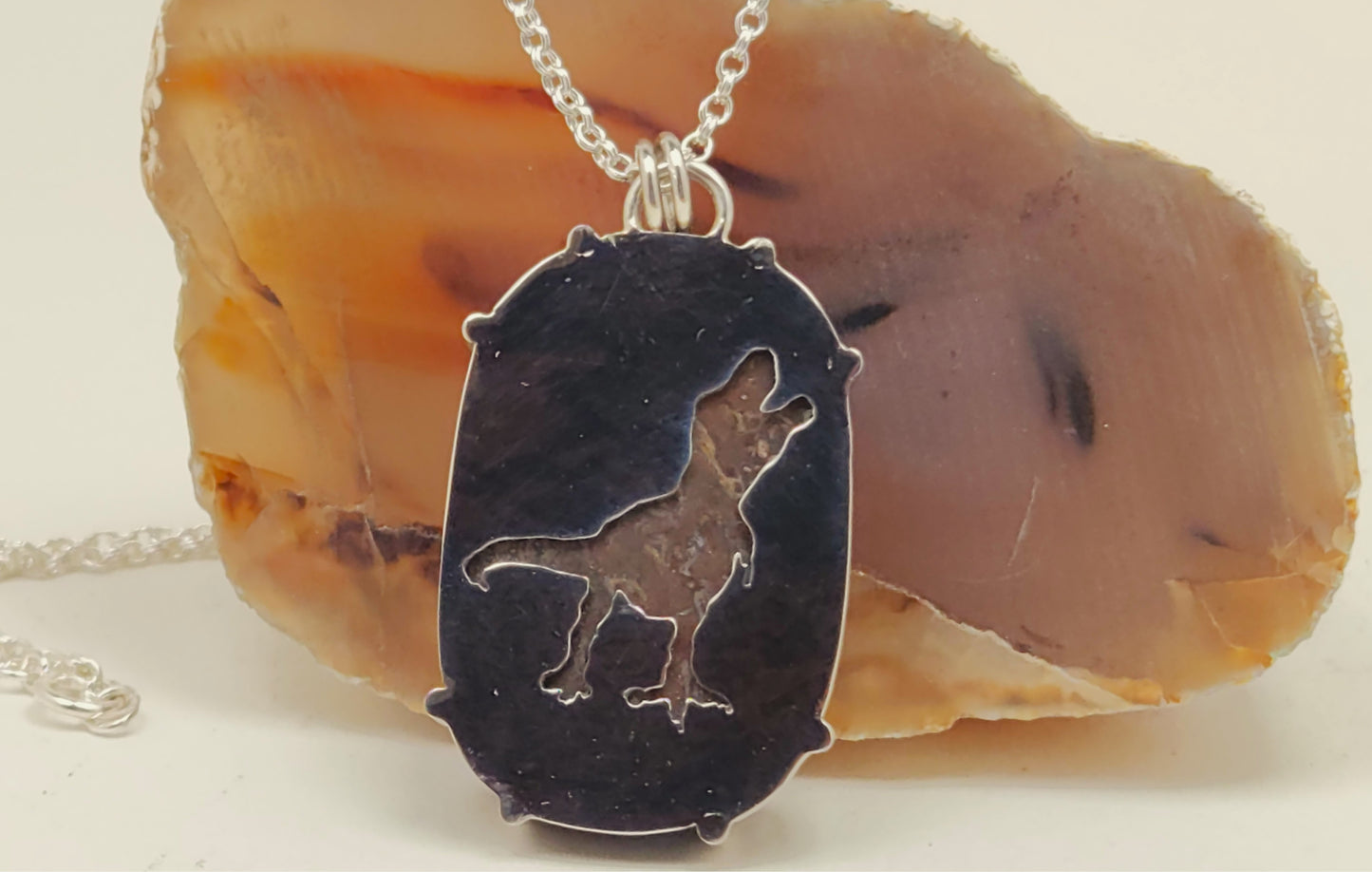 Dinosaur Bone Cabochon Pendant