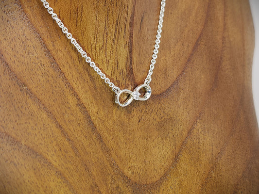 Diamond Sterling Silver Infinity Pendant